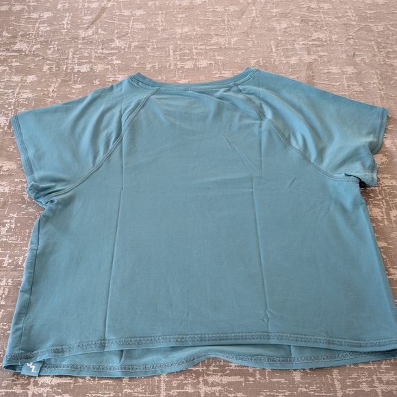 JoyLab Teal Short Sleeve Crop Top NWOT - Picture 8 of 8